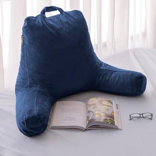 Milliard Reading Pillow with Shredded Memory Foam and Washable Cover