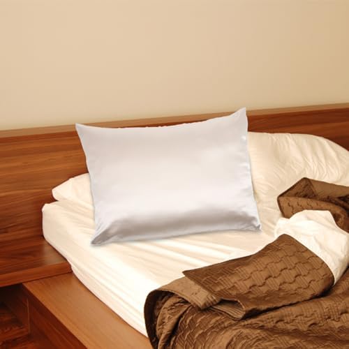 MERRYHAPY Beige Silk Pillowcase Covers with Zipper