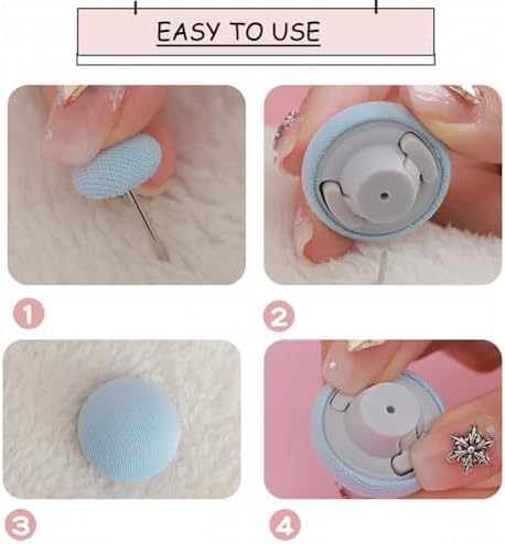 KDUPUP Duvet Clips 16pcs Mushroom Buttons Steel Pins Non-Slip Sheet Holders