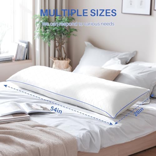 YZ HOME Long Body Pillow - Adjustable Firm Memory Foam Support