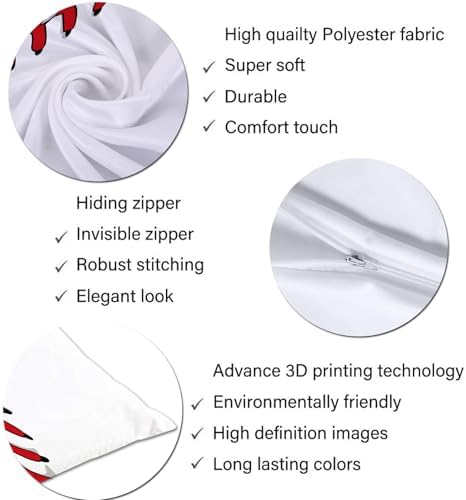 DINJUNA Sports Themed Body Pillow Cover 20x54 1