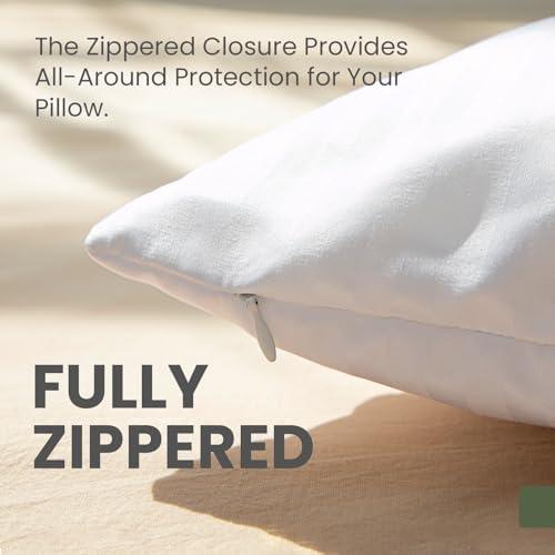 Fairpeak 4 Pack Standard 20x26 Pillow Protectors with Zipper