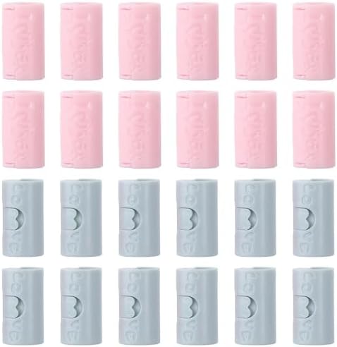 24 PCS Adjustable Sheet Fasteners Clips in Pink and Blue