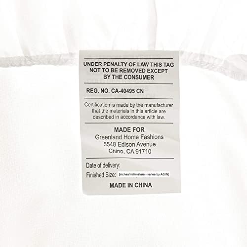 Greenland Home Sasha Bed Skirt White King