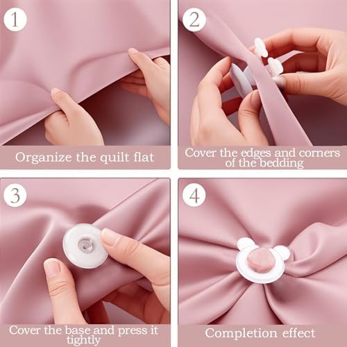 24PCS Duvet Clips for Inside Corners