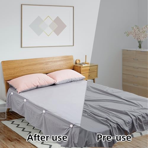 KuuDack White Sheet Fastener - Secure Bed Sheet Holder