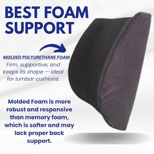 Bodyline Back-Huggar Lumbar Cushion Black