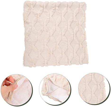 JEWEDECO Plush Throw Pillow Cover for Sofa and Home