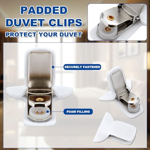 8pcs Duvet Clips for Comforter Inside