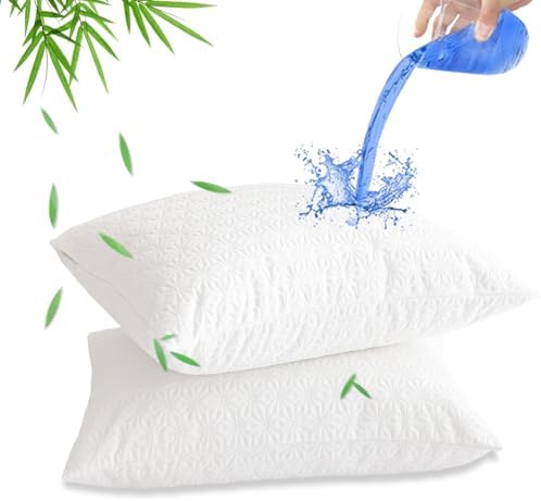 AVARNO Pillow Protectors Set of 2 Waterproof Noiseless