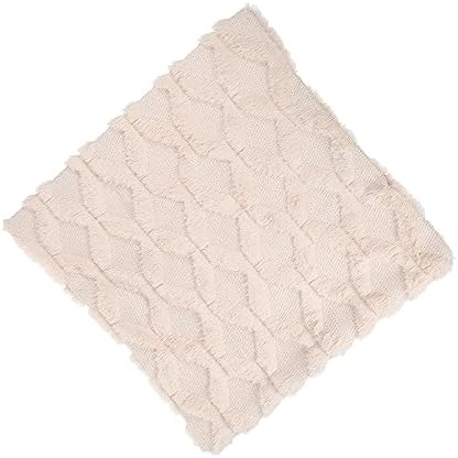 JEWEDECO Plush Throw Pillow Cover for Sofa and Home