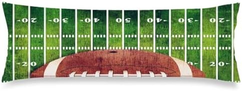 DINJUNA Football Field Pillow Cover 20x54 Inches