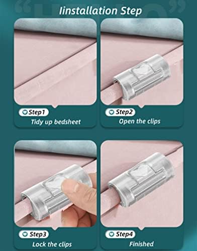 20PCS Adjustable Bed Sheet Clips Holder for Mattress and Duvet Fasteners