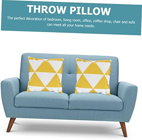 MAGICLULU Geometric Pillowcase for Car Decor Yellow
