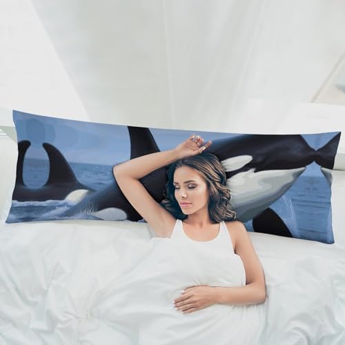 KLWQR Body Pillow Cover with Zipper 189x531 Inch