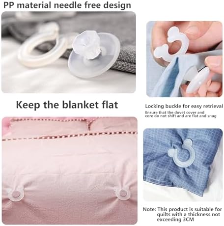 24PCS Duvet Clips for Inside Corners