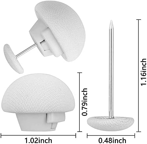 16Pcs Duvet Clips with Soft Mushroom Buttons and ABS Fasteners