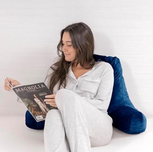Milliard Reading Pillow with Shredded Memory Foam and Washable Cover