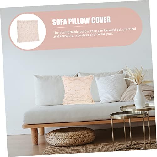 TOGEVAL Soft Plush Pillowcase Set for Sofa Bed