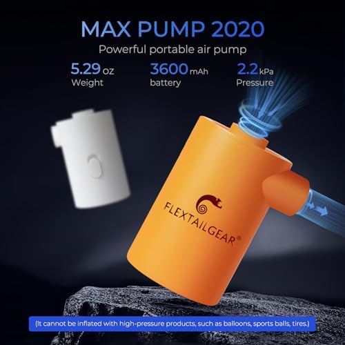 FLEXTAILGEAR MAX Pump 2020 Rechargeable Air Pump - Orange