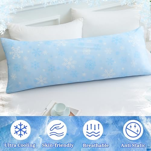 HCORA Cooling Body Pillow Case - Double-Sided Floral Design
