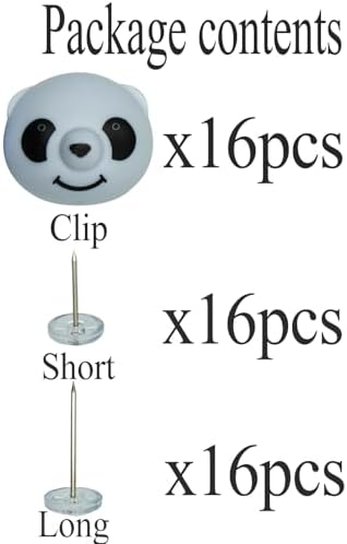 XNYEOV Panda Duvet Clips 16 Sets Non-Slip Fasteners