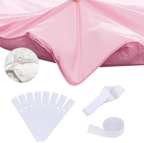 8 Pcs Duvet Snaps Clips for Comforter Stability