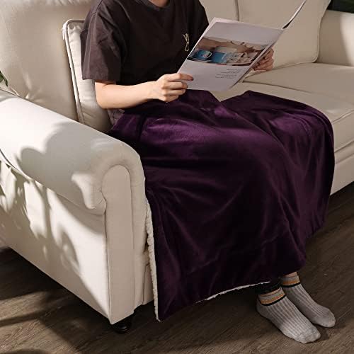 NANPIPER Baby Sherpa Throw Blanket - Soft Reversible 30x40 Inches