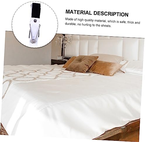 4Pcs Adjustable Bed Sheet Clips with Metal Buckle
