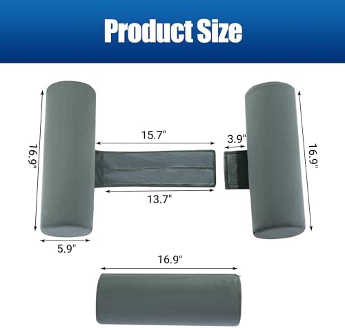 HOMBYS Body Positional Pillow Set for Side Sleepers Grey 1