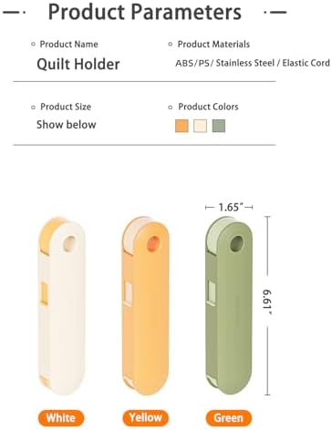 DaapYoow Duvet Clips 20 Sets - Transparent Non-Disposable