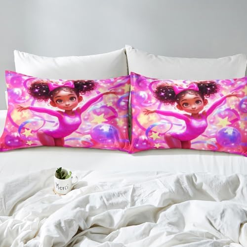 Castle Fairy Black Cute Girl Sheet Set Twin Size