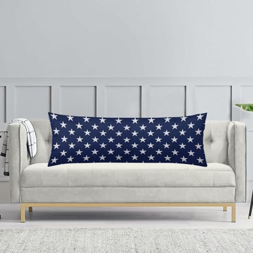 TOKILIAR Blue Body Pillow Cover 20x54 Inch