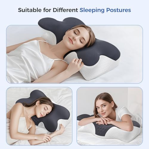 Jpoht Neck Pillow for Pain Relief and Sleep Comfort