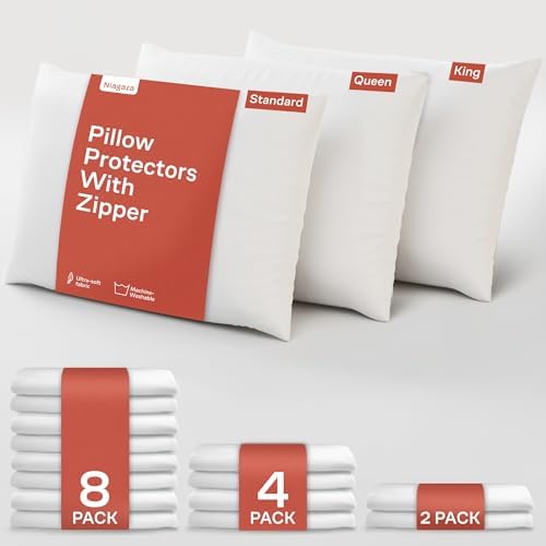 Niagara 4 Pack Pillow Protectors with Zipper 1