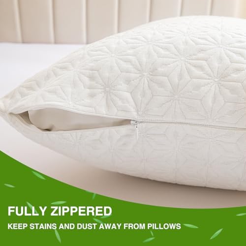 AVARNO Pillow Protectors Set of 2 Waterproof Noiseless