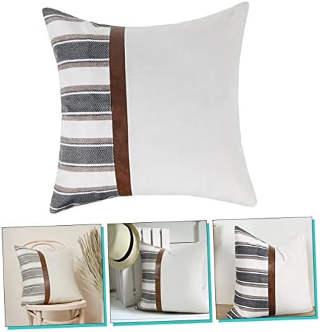 Ciieeo Striped Pillowcase Set for Home Decor
