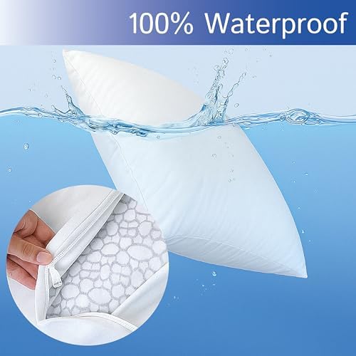 Four Seasons Essentials Throw Pillow Covers Set of 2 18x18 Waterproof