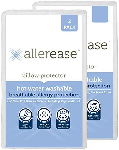 AllerEase Breathable Pillow Protector 2 Pack