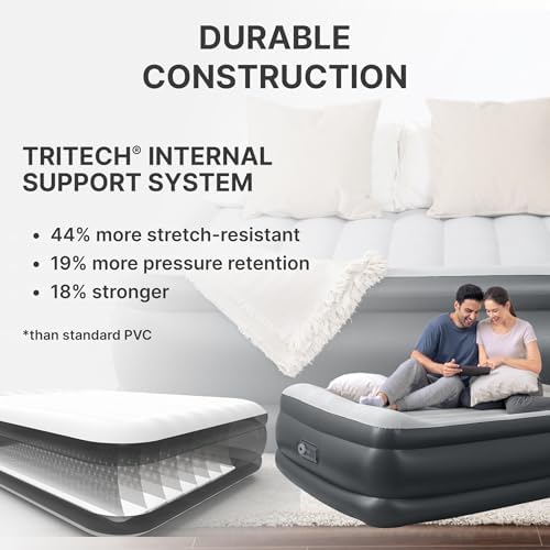 SLEEPLUX Durable Queen Air Mattress with Pump Pillow and USB Charger
