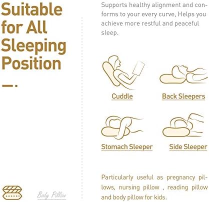 Acanva Fluffy Body Pillow for Adults Pregnancy Kids