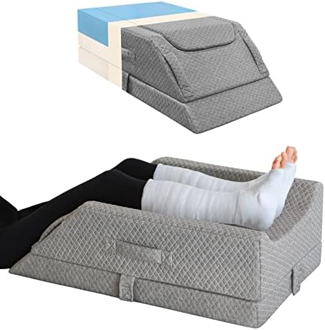 Adjustable Leg Elevation Pillow for Pain Relief and Post Surgery Recovery