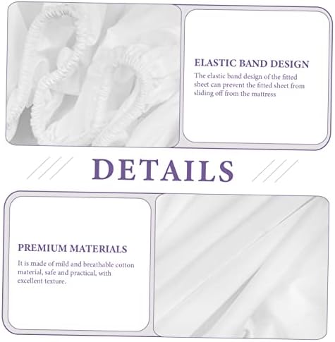 CRILSTYLEO Queen Mattress Protector Cotton Fitted Sheet Elastic Design