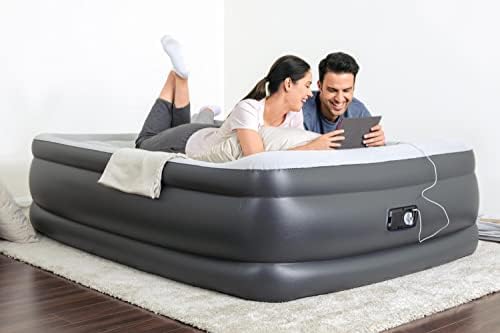 SLEEPLUX Durable Queen Air Mattress with Pump Pillow and USB Charger