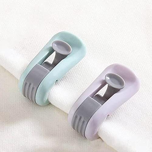 6 Pcs Plastic Quilt Holder Clips for Quilts Curtains Purple