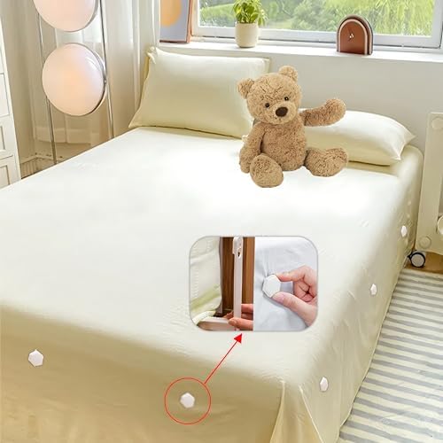 BADAO Bed Sheet Holder Clips 8PCS Secure Durable