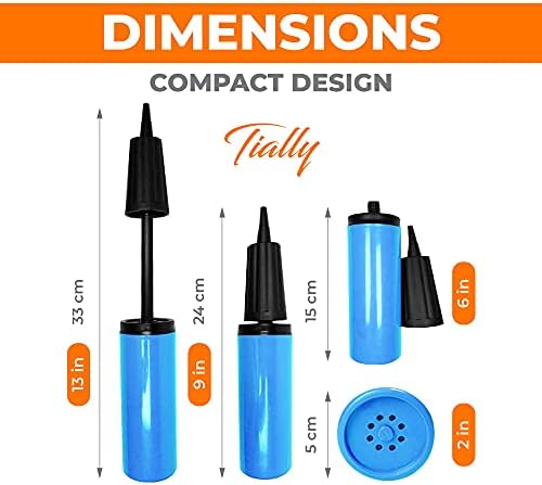 Hand Air Pump for Balloons - 9 Portable Inflatable Pump