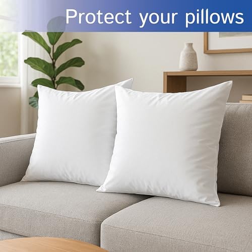 Four Seasons Essentials Throw Pillow Covers Set of 2 18x18 Waterproof