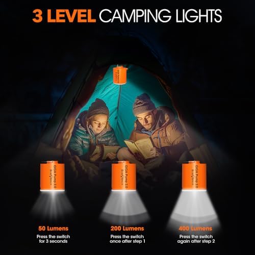 GIGA PUMP 20 Rechargeable Air Pump with Lantern