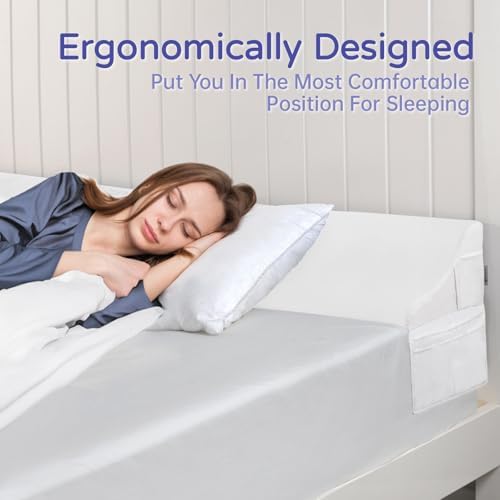 Vekkia Queen Bed Gap Pillow - White 60x10x7